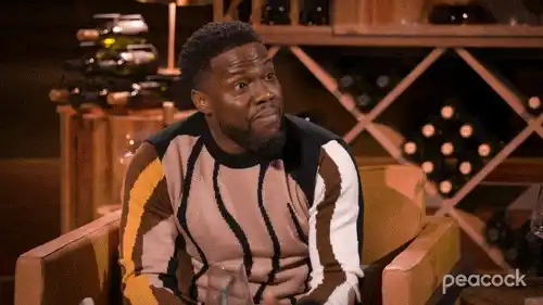 A humorous visual reference to Kevin Hart reacting to Don Cheadle in an insight about emotional safety