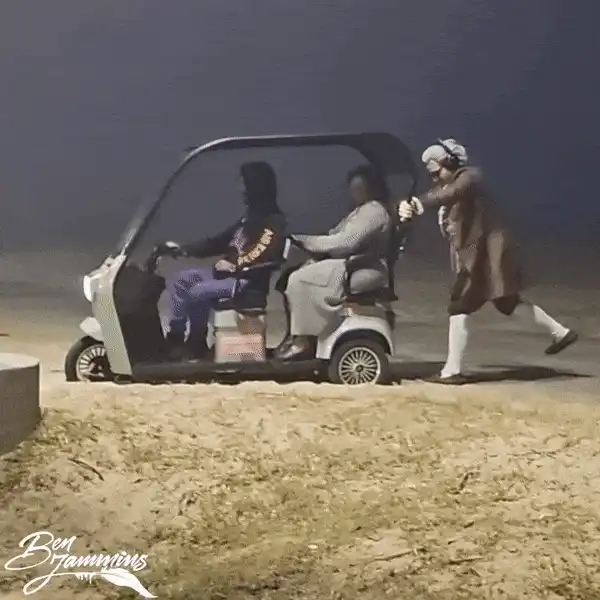 An electric vehicle trip creating urgency before a flight